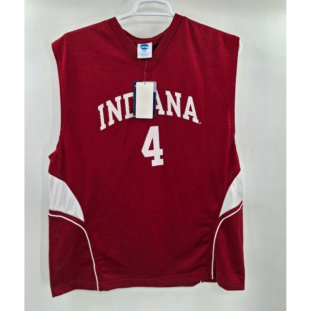 NCAA Indiana Hoosiers Basketball Jersey #4 XL Red White Officially Licensed